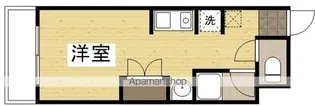 ストゥディオアレズ【206号室】の間取り