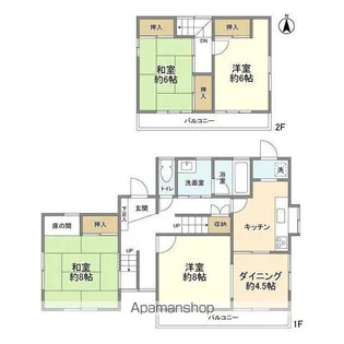 神奈川県横浜市戸塚区上柏尾町【一戸建】の間取り