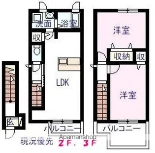プリムヴェール【2階】の間取り