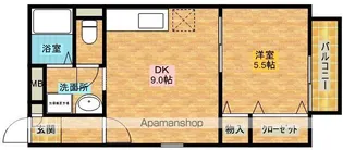 BONNEFLEUR【103号室】の間取り