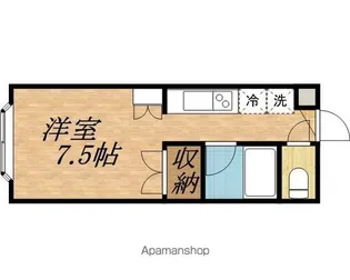 キャンパス文京台【403号室】の間取り