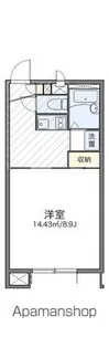 レオパレス渓ーせせらぎー【1階】の間取り