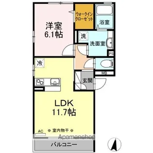 フォレステージ12【3階】の間取り