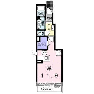 オルテットキミⅡ【1階】の間取り