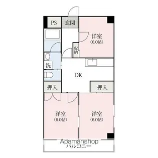グランディール藤清弐番館【1階】の間取り