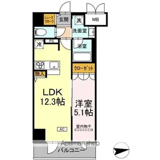 IS二十人町【7階】の間取り