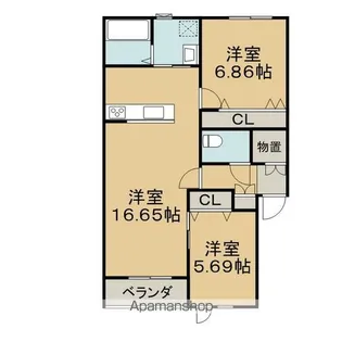 スピカⅡ【3階】の間取り