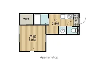 グランシード城南B棟【101号室】の間取り