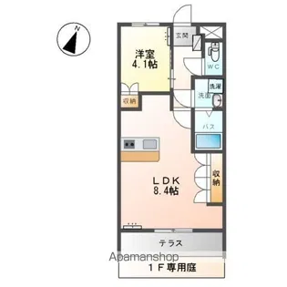 クレストール【1階】の間取り