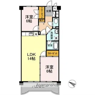 マンションビスタリカ【4階】の間取り