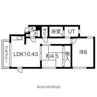 サーラ伏古【3階】の間取り