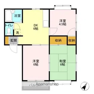 プリムローズ A【2階】の間取り