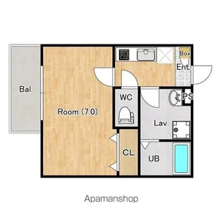 ジーメゾン福生牛浜リント【1階】の間取り