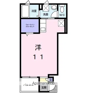 ピュアーズ06 A【103号室】の間取り