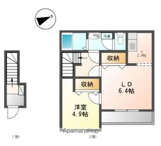 グレイシャスN【2階】の間取り