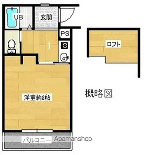 グリーンハイツ筑後【303号室】の間取り