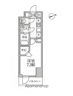 レジディア新御徒町Ⅱ【7階】の間取り