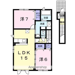 シュエットⅡ【2階】の間取り