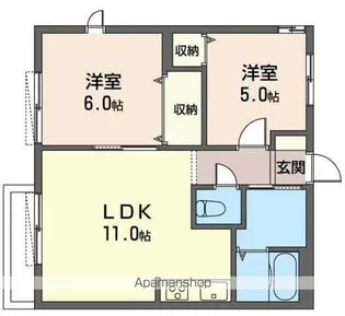 アネックス・カーム【101号室】の間取り