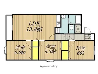 マンションあいる24【101号室】の間取り
