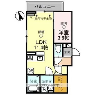BRILLER 東大宮【301号室】の間取り