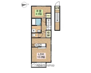 ハウス北原【207号室】の間取り