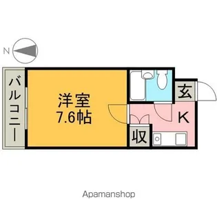ルピナス栄【4C号室】の間取り