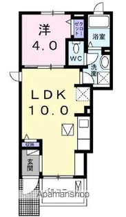 宮城県仙台市青葉区荒巻字青葉【アパート】の間取り