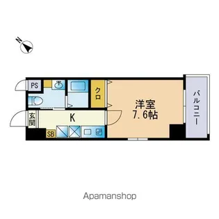 天神東レジデンス【11階】の間取り