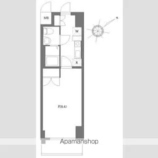 ジュモー京成船橋【4階】の間取り