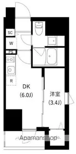 WHARF駒込【10階】の間取り