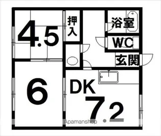 SKハイツ【202号室】の間取り