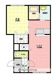 ベイクリスタル【107号室】の間取り