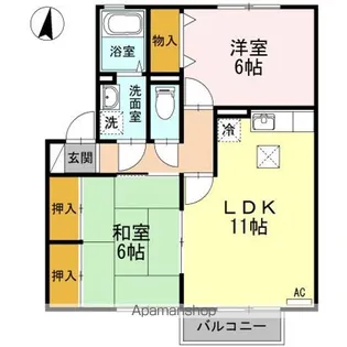 セレクト川内 A棟【1階】の間取り