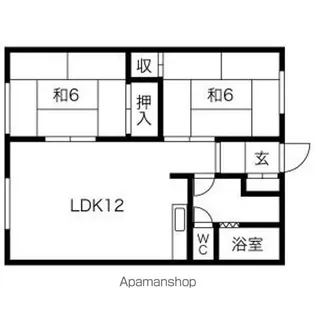 グリーンハイツA棟【2階】の間取り