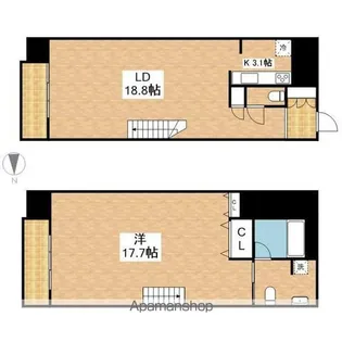 レジディア東桜Ⅱ【11階】の間取り