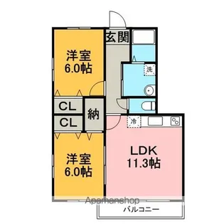 グラシアフィス霞ヶ浦3番館【301号室】の間取り