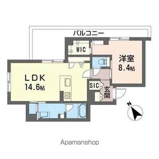 マイランド橋本【4階】の間取り