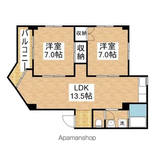 ST PLAZA ARAHATA【5階】の間取り