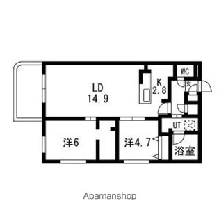 オリヴィオ南15西8(ALLIVIO南15西8)【1階】の間取り