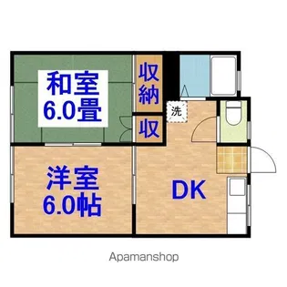 ネオハイツ浅野【103号室】の間取り