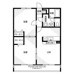 アムール 彩【1階】の間取り