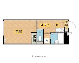 レオパレス七国レオン【1階】の間取り