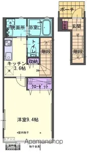 LINO北上【208号室】の間取り