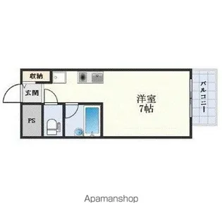 エミネンスコート瀬田【6階】の間取り