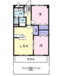 ビューティウィン【1階】の間取り