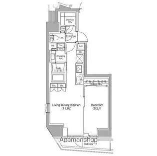 ザ・パークハビオ中野新橋【3階】の間取り