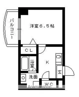 万宝マンション【7階】の間取り