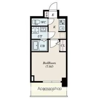 SーRESIDENCE堺市駅前【806号室】の間取り
