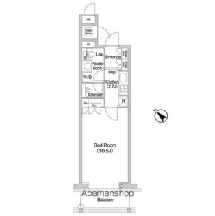 コンフォリア北参道【4階】の間取り